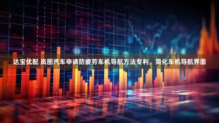 达宝优配 岚图汽车申请防疲劳车机导航方法专利，简化车机导航界面