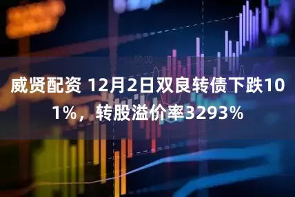 威贤配资 12月2日双良转债下跌101%，转股溢价率3293%
